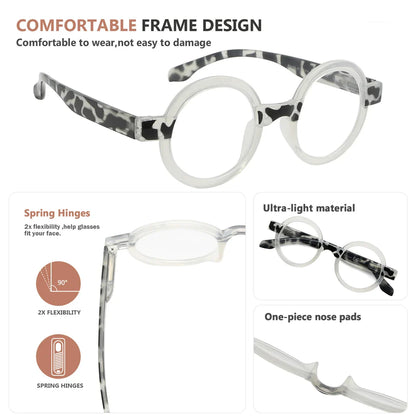 Small Round Reading Glasses for Women
