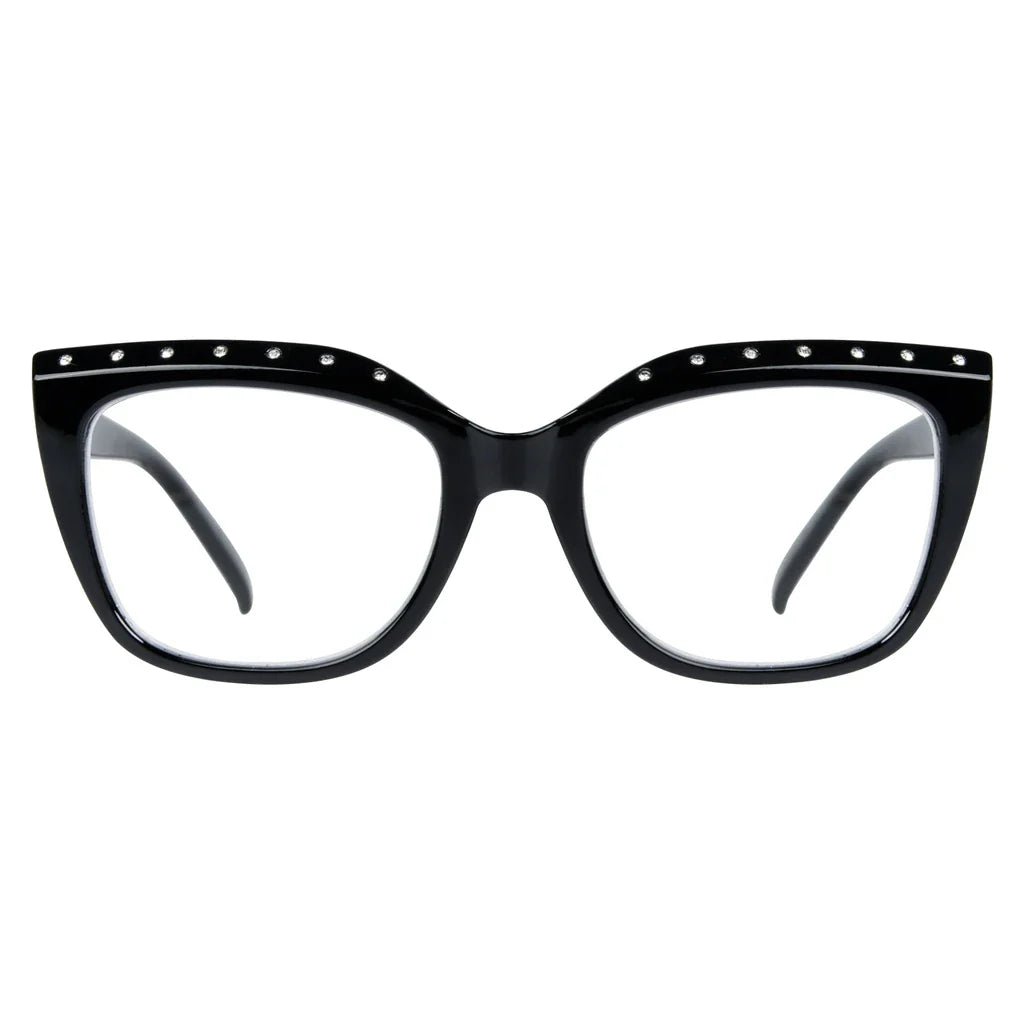 Cat Eye Rhinestone Design Reading Glasses Women