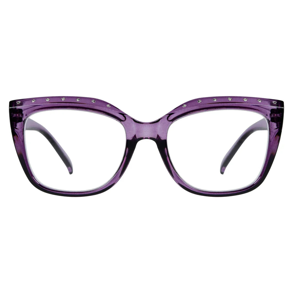 Cat Eye Rhinestone Design Reading Glasses Women