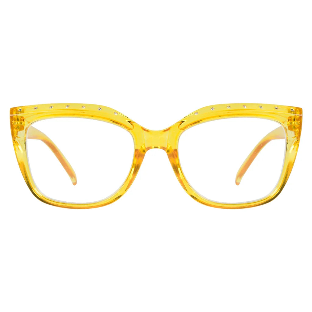 Cat Eye Rhinestone Design Reading Glasses Women