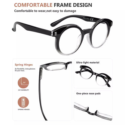 Round Small Reading Glasses for Women