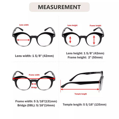 Round Small Reading Glasses for Women