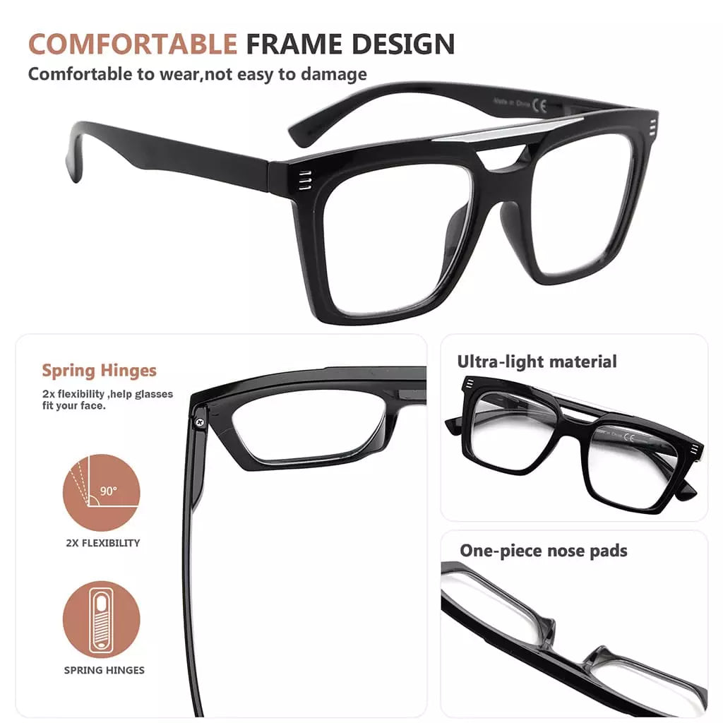 Square Frame Reading Glasses Women