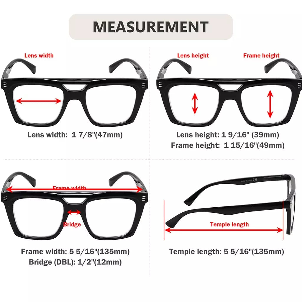 Square Frame Reading Glasses Women