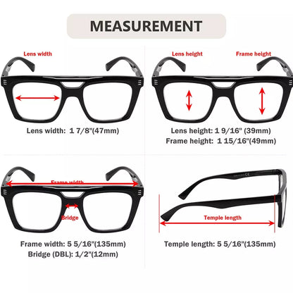 Square Frame Reading Glasses Women