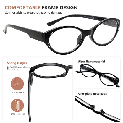 Oval Reading Glasses for Women