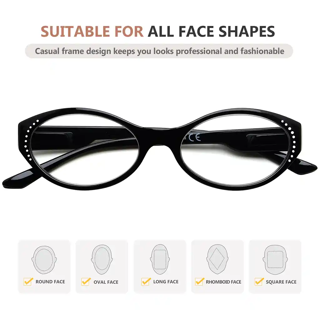 Oval Reading Glasses for Women