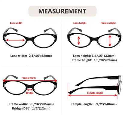 Oval Reading Glasses for Women