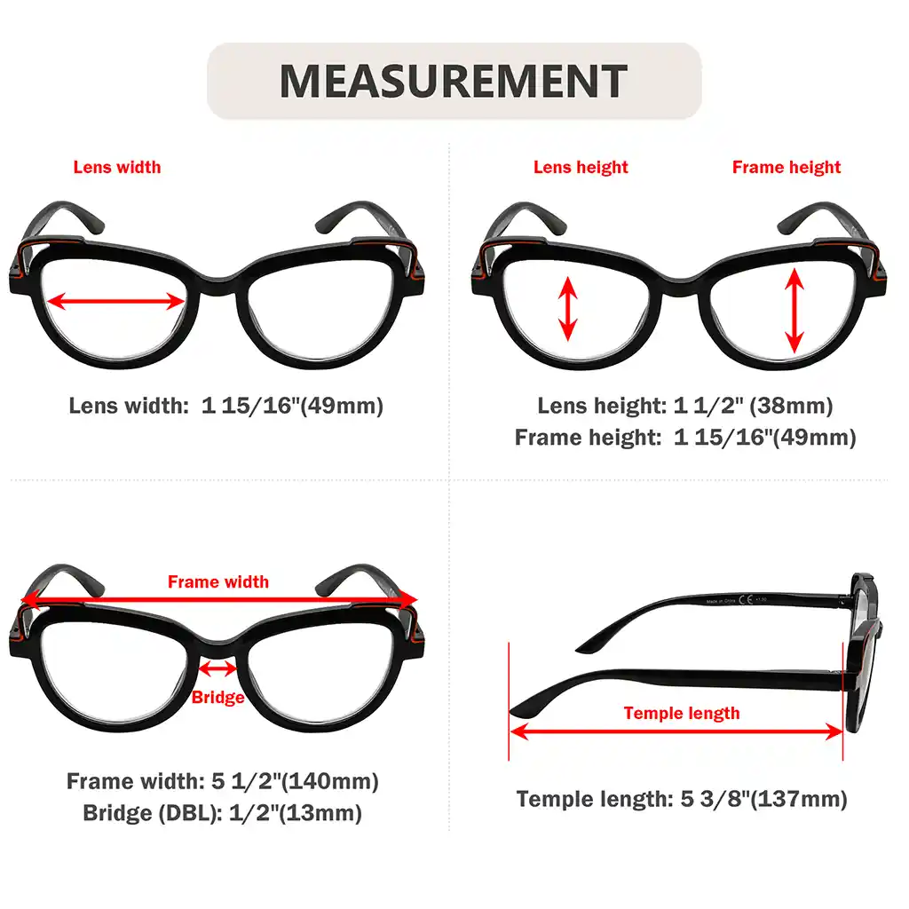 Cat Eye Reading Sunglasses Women