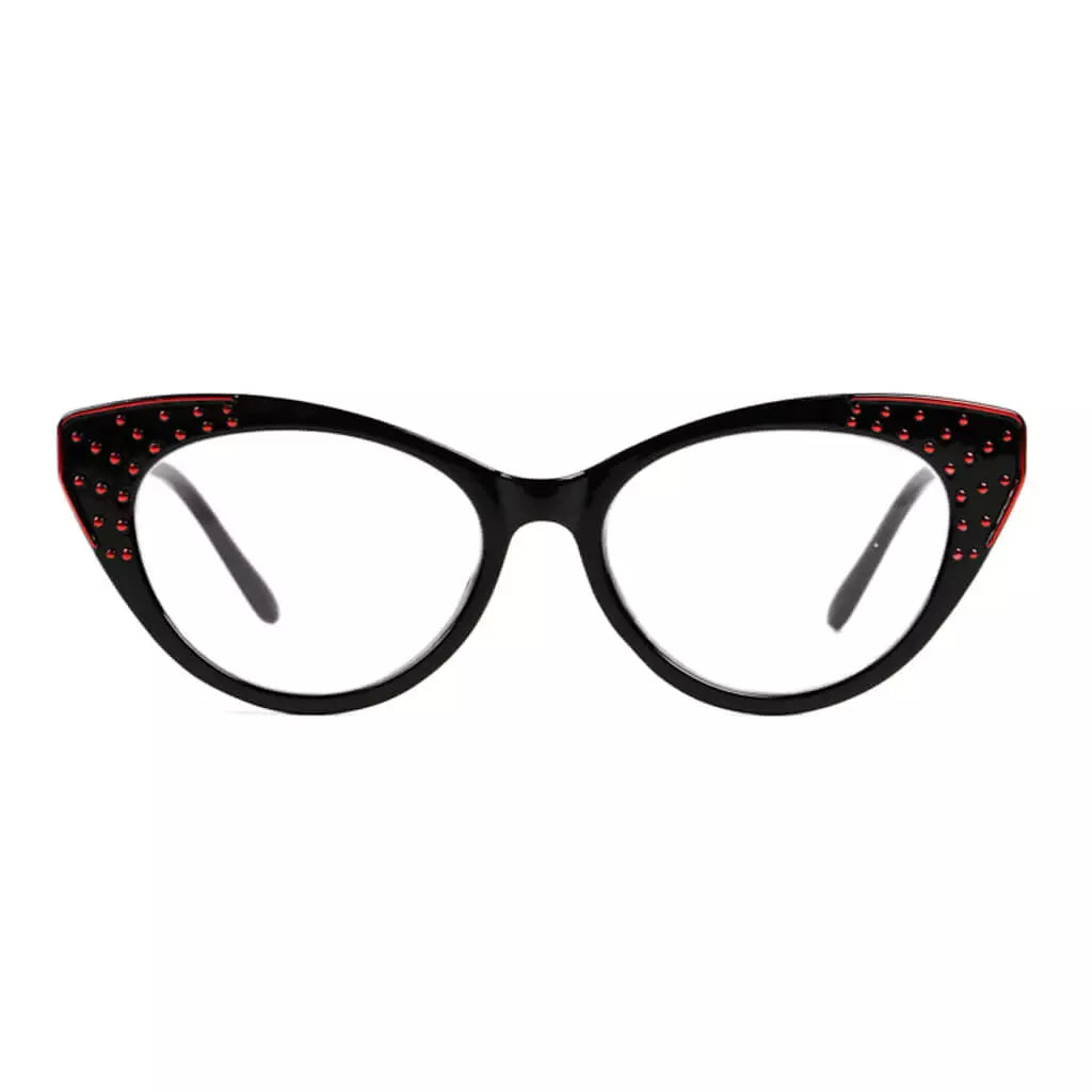 Cat Eye Reading Glasses for Women Bling Design Readers