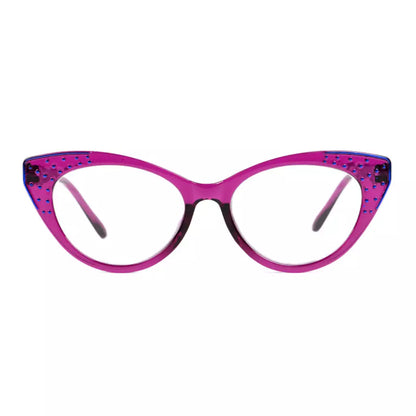 Cat Eye Reading Glasses for Women Bling Design Readers