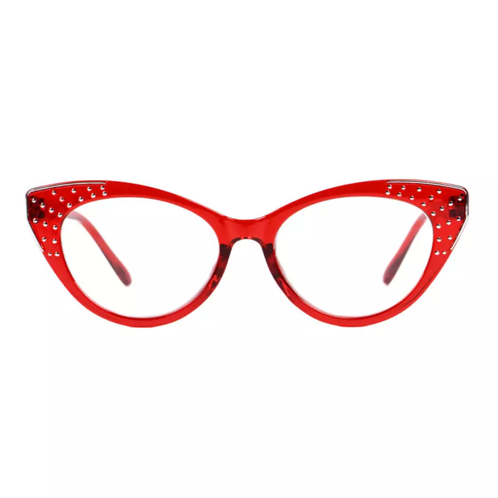 Cat Eye Reading Glasses for Women Bling Design Readers