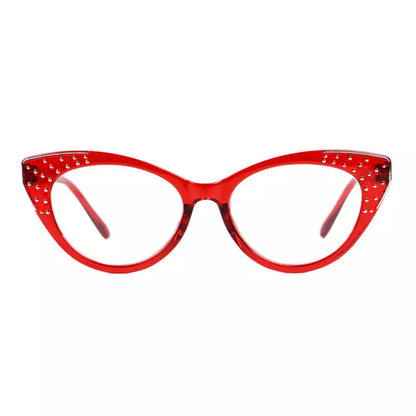 Cat Eye Reading Glasses for Women Bling Design Readers