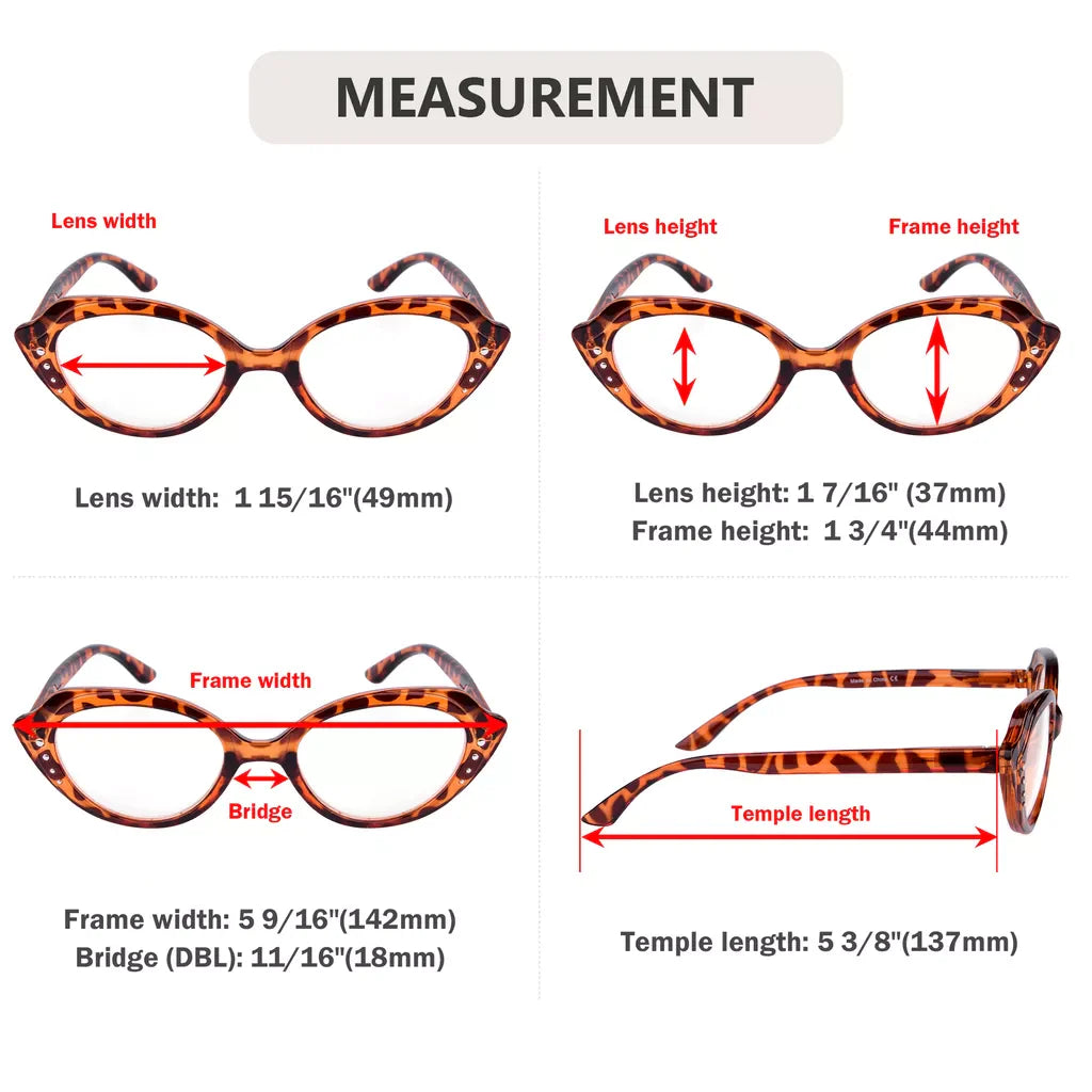 Cat Eye Reading Glasses Women