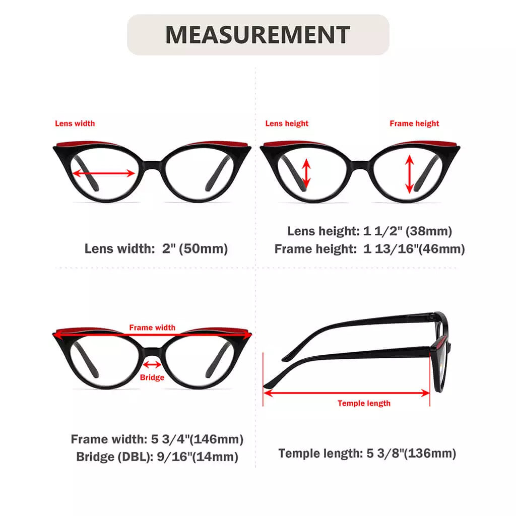 Cat Eye Design Reading Glasses Women