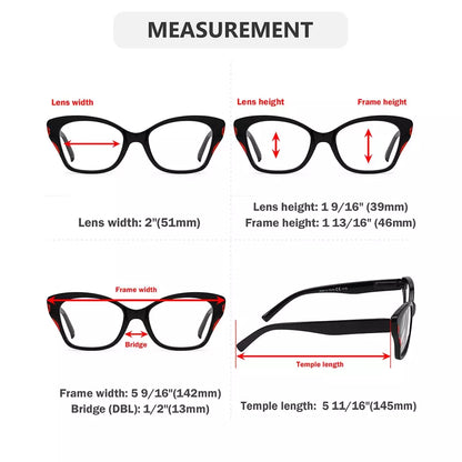 Cat Eye Reading Eyeglasses for Women