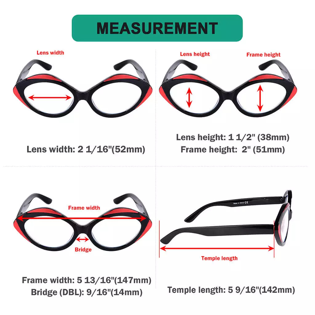 Oval Reading Glasses Women