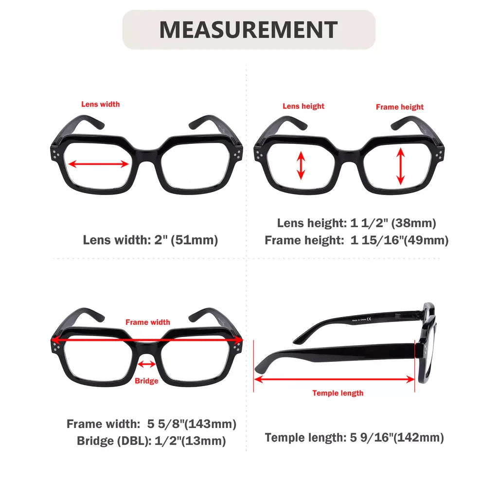 Hexagon Reading Glasses Women