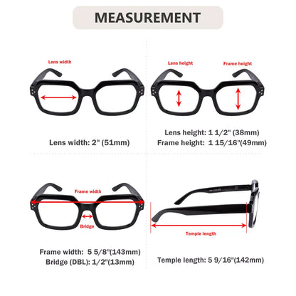 Hexagon Reading Glasses Women
