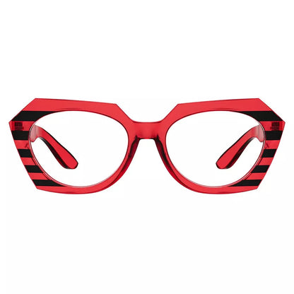 Oversize Cat Eye Reading Glasses Women Spring Hinges