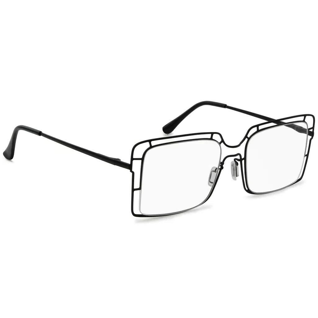Thin Metal Hollow Frame Reading Glasses For Women