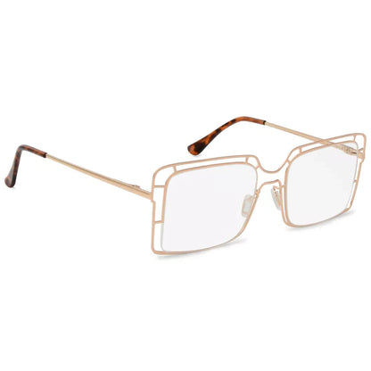 Thin Metal Hollow Frame Reading Glasses For Women