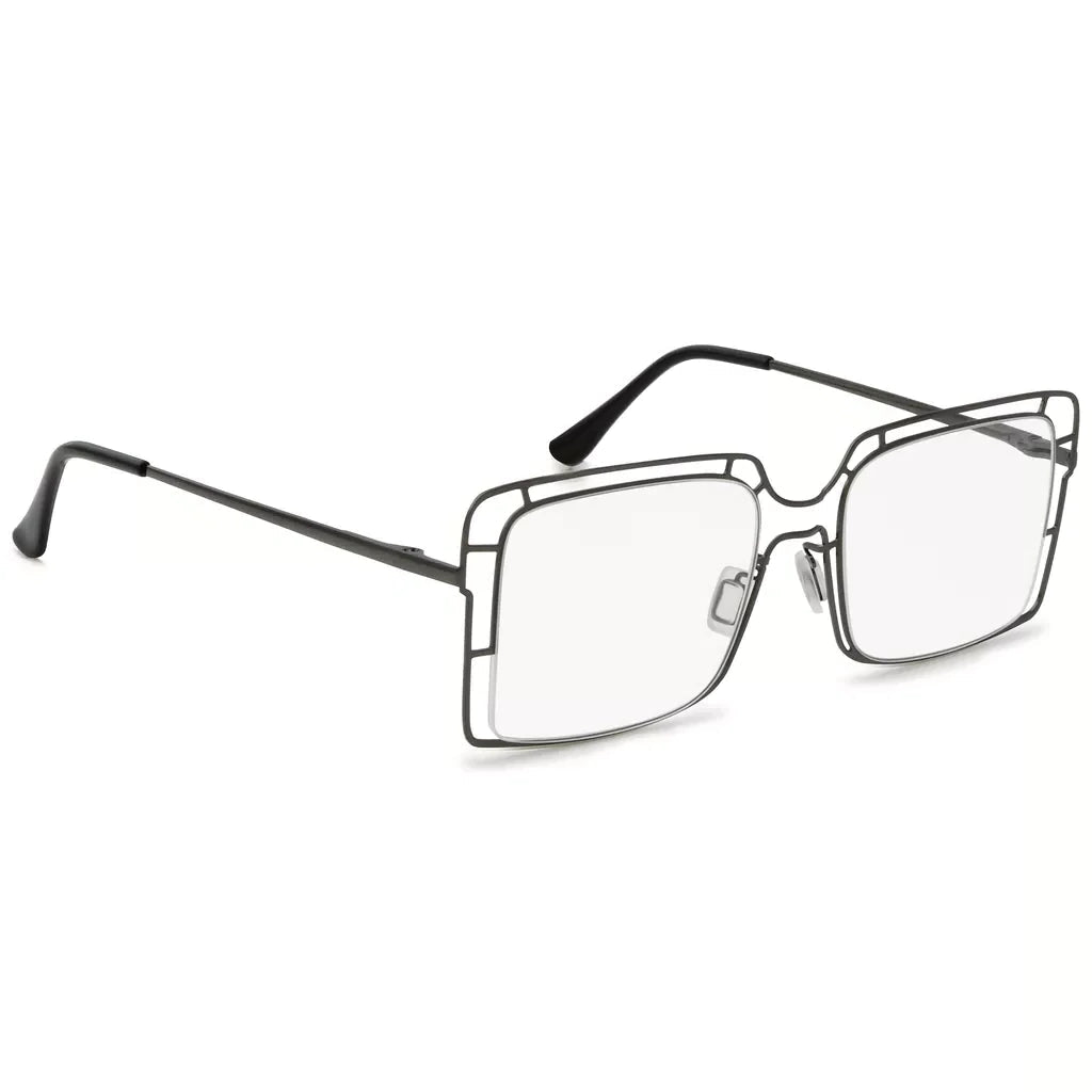 Thin Metal Hollow Frame Reading Glasses For Women