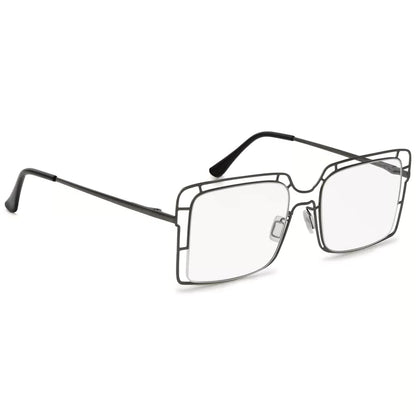Thin Metal Hollow Frame Reading Glasses For Women