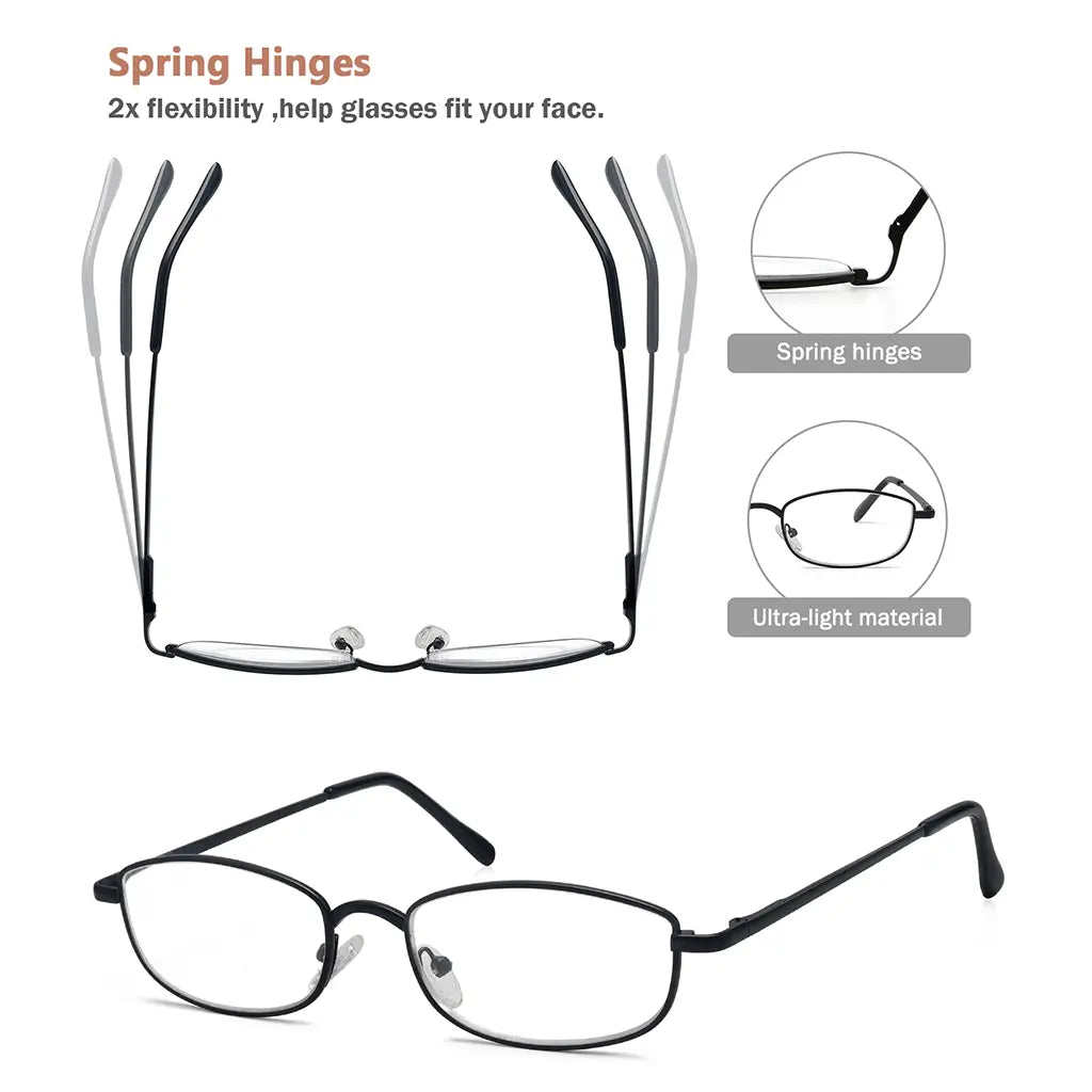 wirerim reading glasses eyeglasses wear women men
