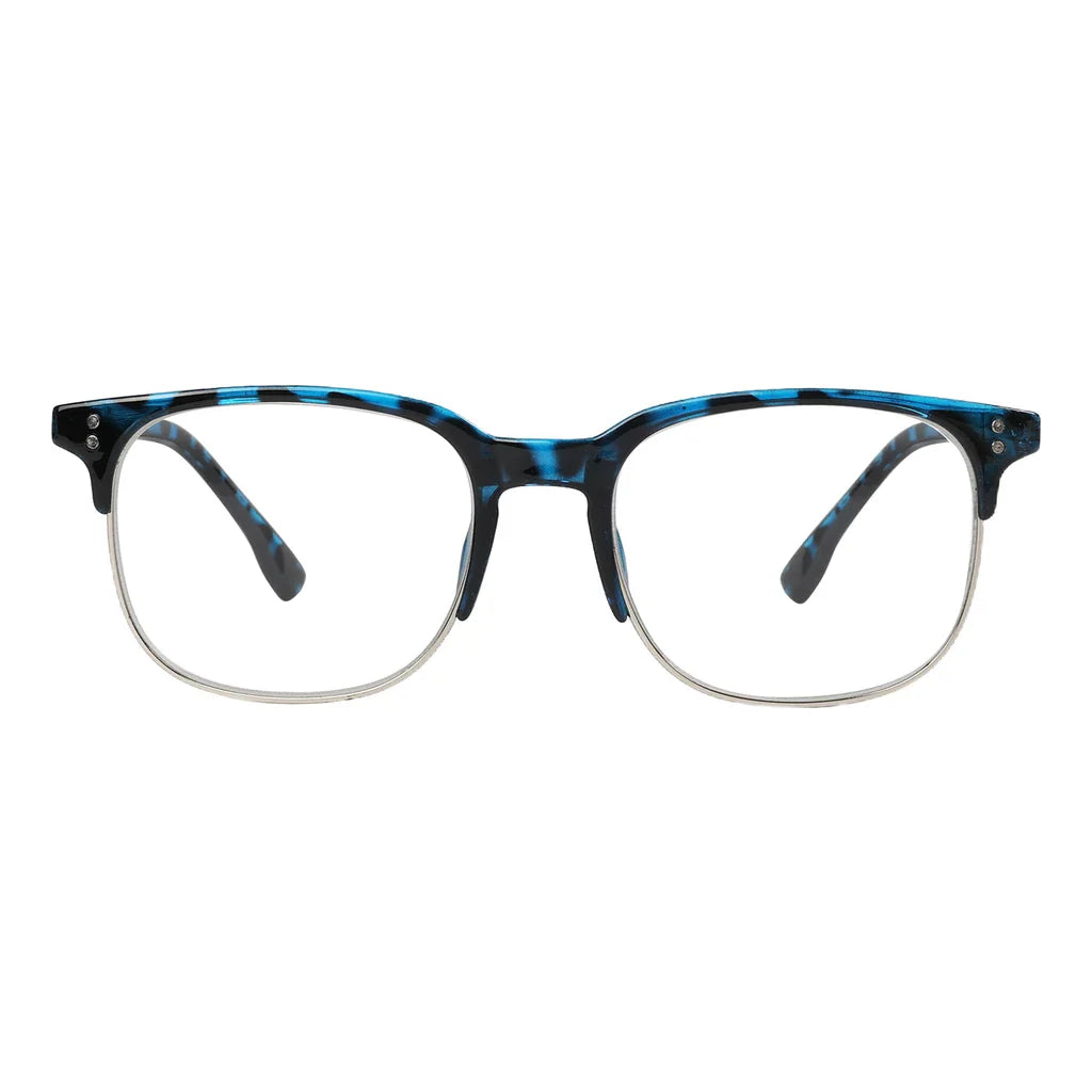 Semi-Rim Pattern Reading Glasses for Women Men