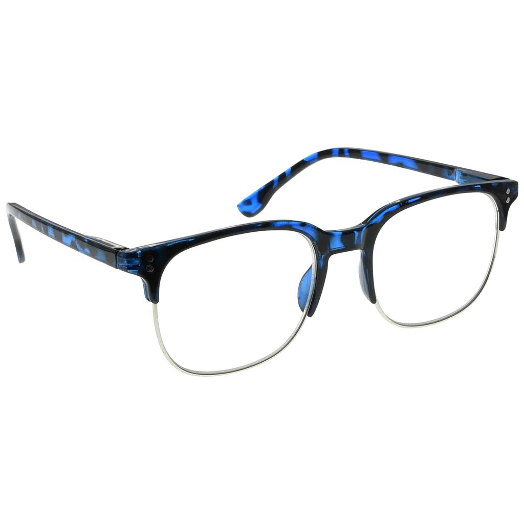 Semi-Rim Pattern Reading Glasses for Women Men