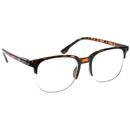 Semi-Rim Pattern Reading Glasses for Women Men