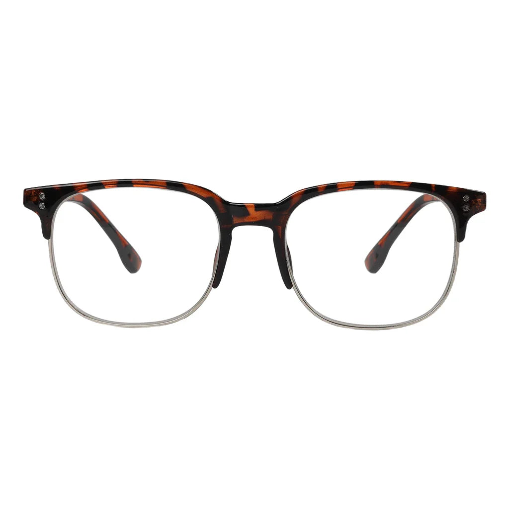 Semi-Rim Pattern Reading Glasses for Women Men