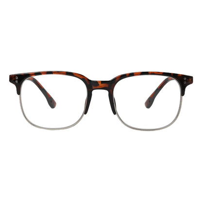 Semi-Rim Pattern Reading Glasses for Women Men