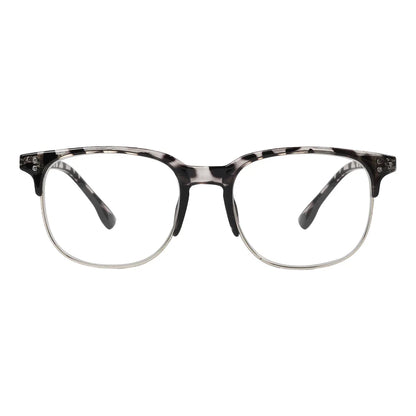 Semi-Rim Pattern Reading Glasses for Women Men