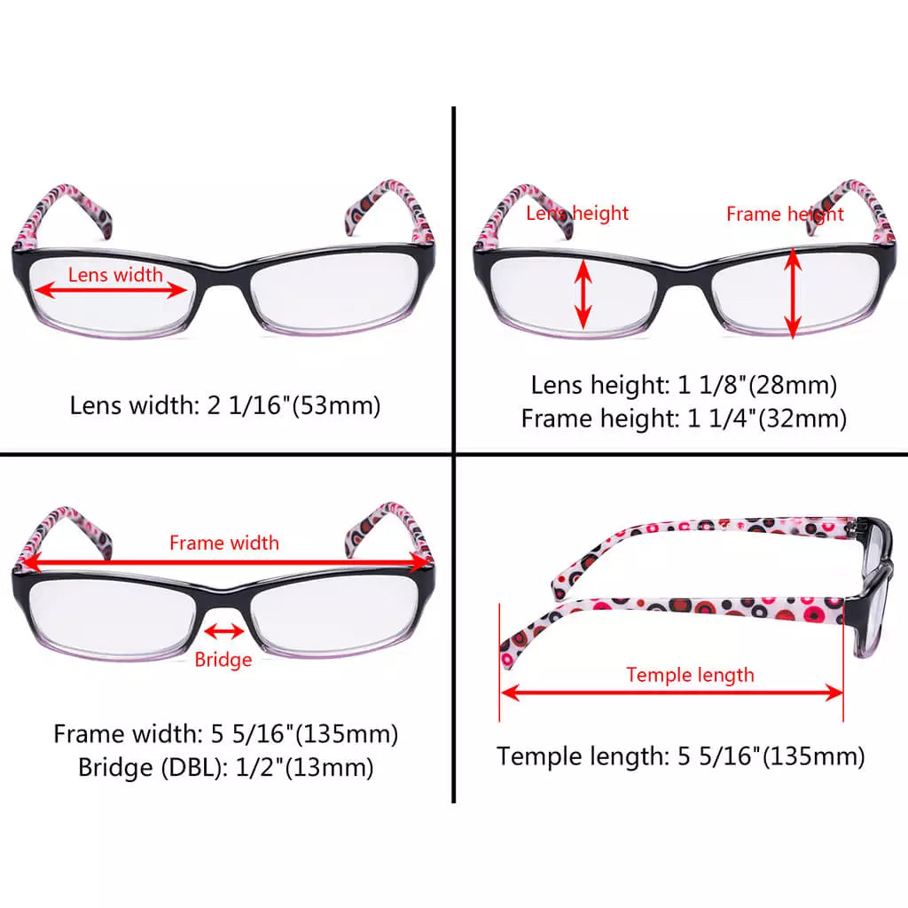 Pattern Polka Dots Reading Glasses Women