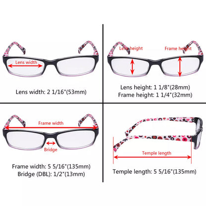 Pattern Polka Dots Reading Glasses Women