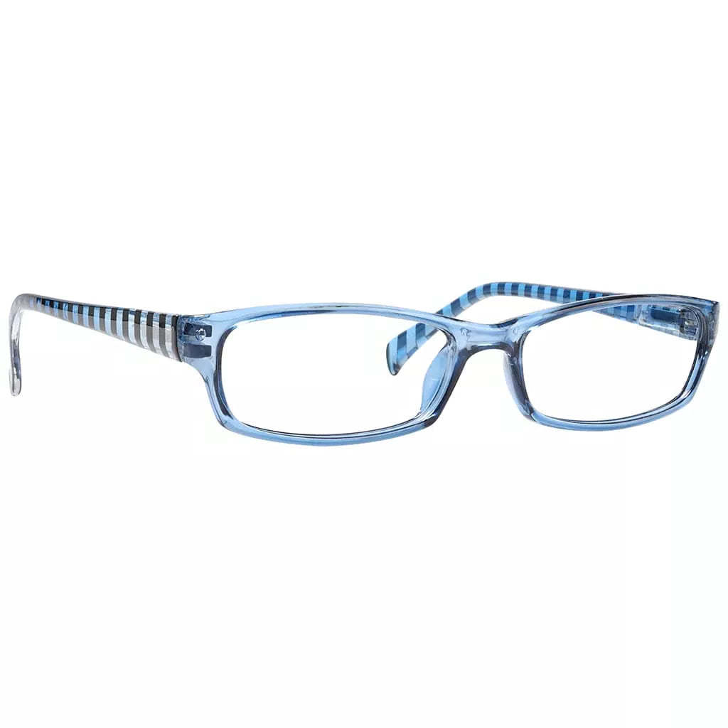 Pattern Temples Reading Glasses Women Spring Hinges Stripe Arms