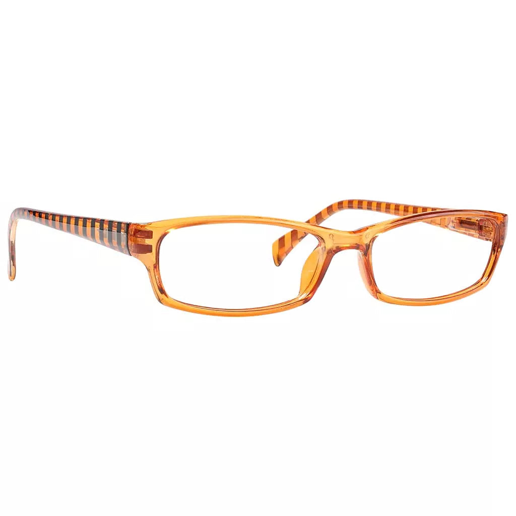 Pattern Temples Reading Glasses Women Spring Hinges Stripe Arms
