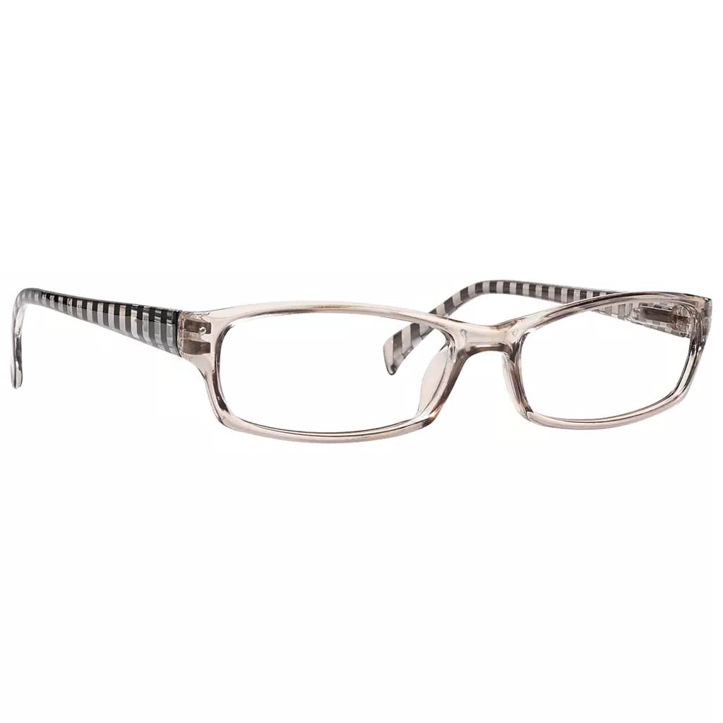 Pattern Temples Reading Glasses Women Spring Hinges Stripe Arms