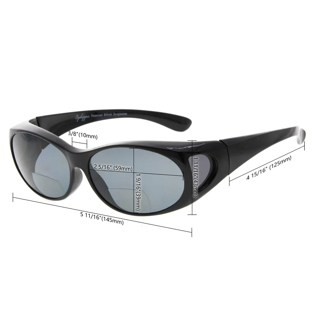 Polarized Bifocal Sunglasses To Wear Over Glasses Men Women