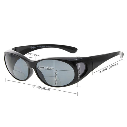 Polarized Bifocal Sunglasses To Wear Over Glasses Men Women