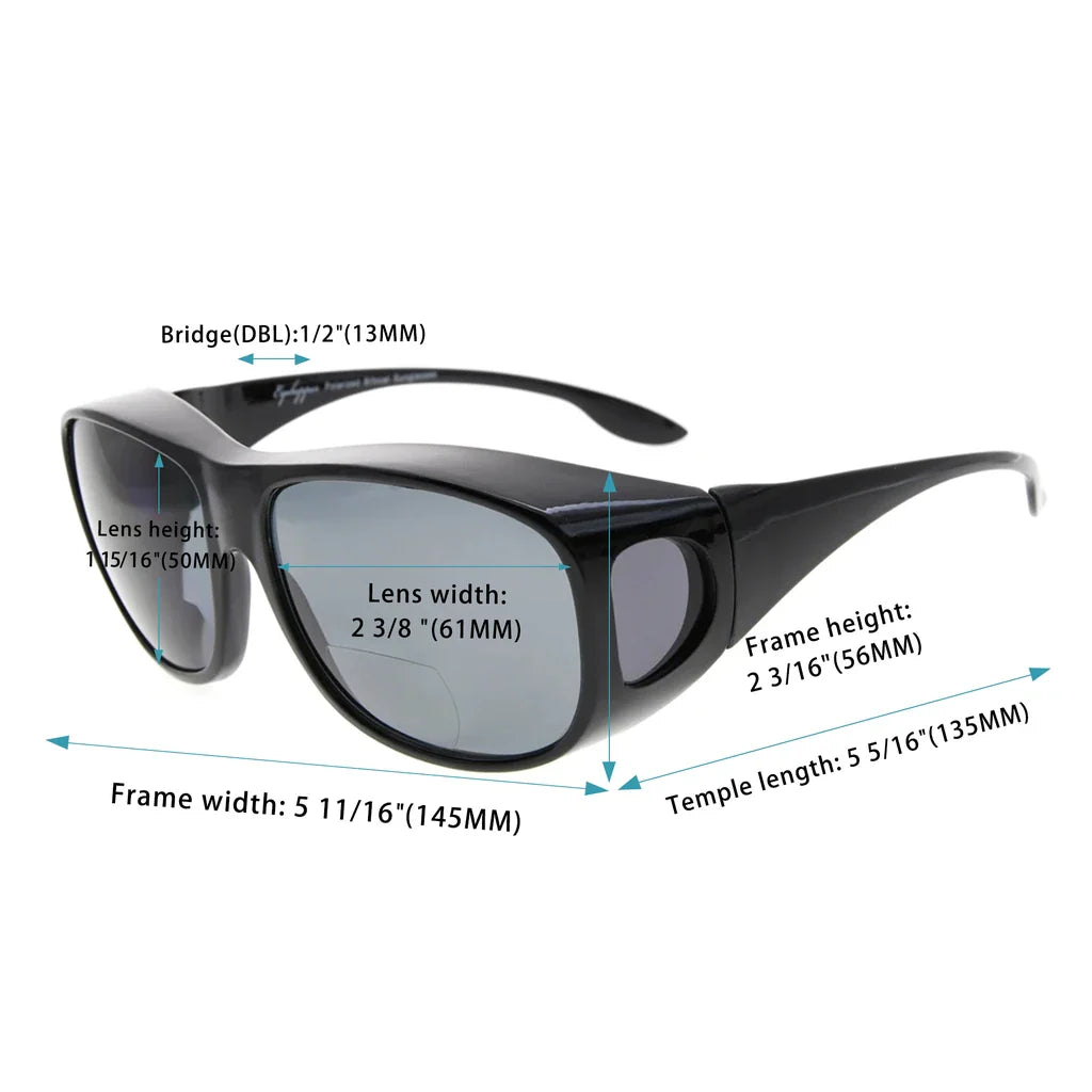 Fitover Bifocal Sunglasses Polarized Lenses Women Men