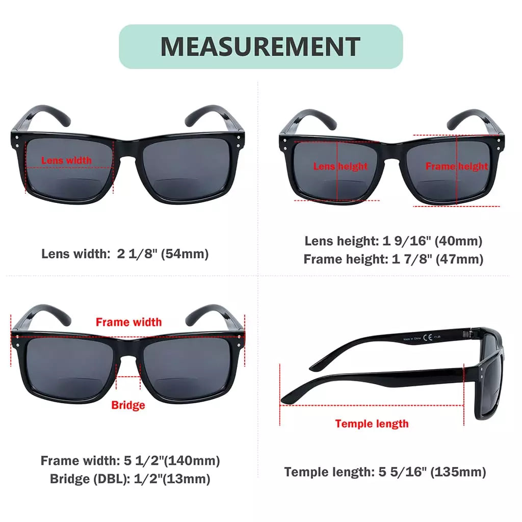 Classic Bifocal Sunglasses Women Men