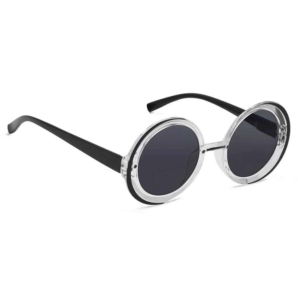 Round Small Bifocal Sunglasses Women