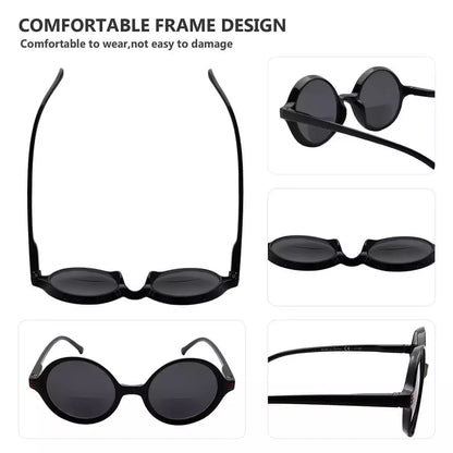 Small Round Bifocal Sunglasses Women