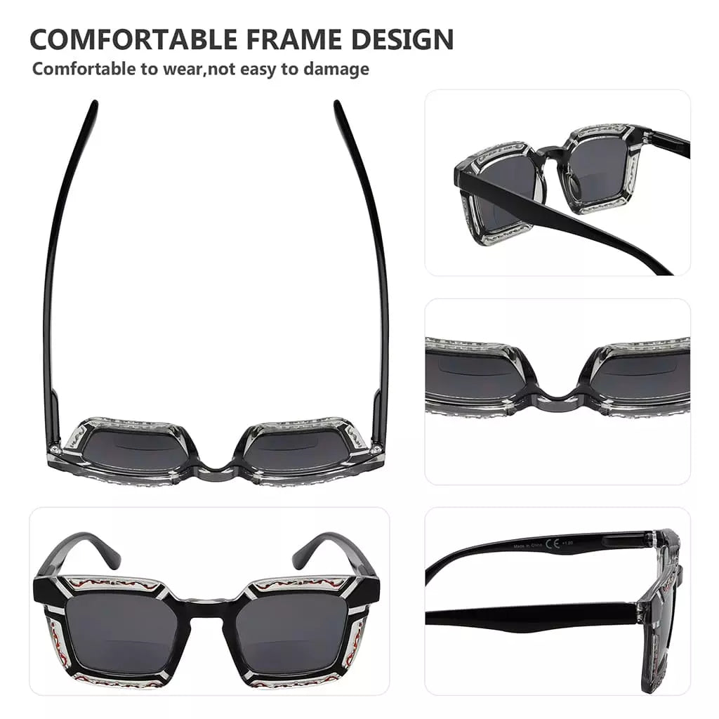 Square Bifocal Sunglasses Women