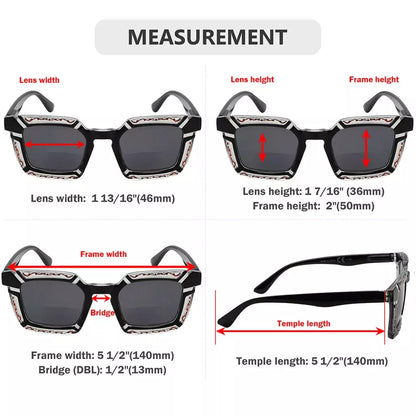 Square Bifocal Sunglasses Women