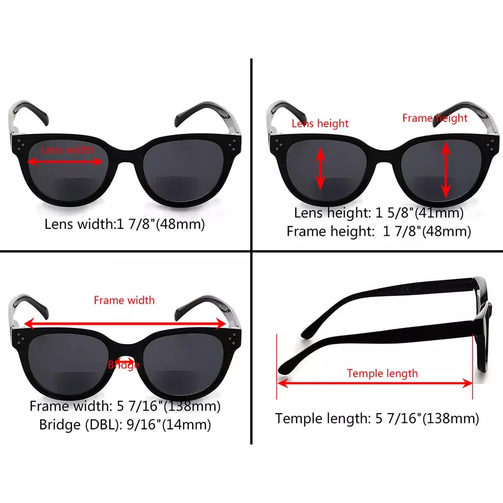 Round Bifocal Sunglasses Women