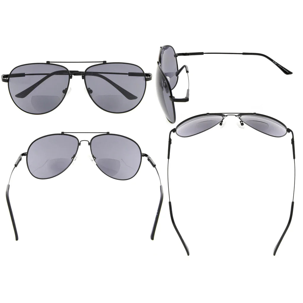 Bendable Titanium Polit Bifocal Sunglasses Men